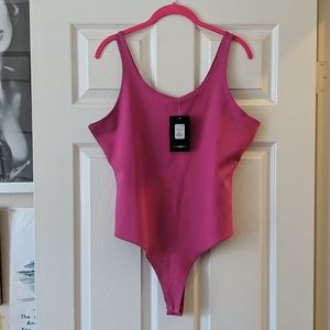 Fashion Nova Raspberry Pink Tank Bodysuit 1x